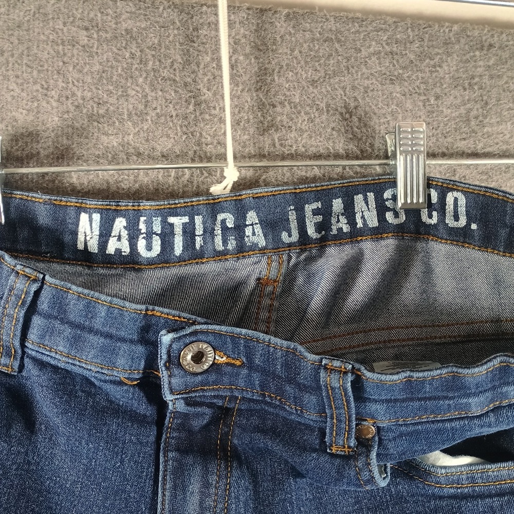 Nautica Jeans Co Women 20 Straight Leg Fit Medium Dark Wash - Picture 3 of 10